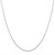 Thin Round Omega Necklace in 14k White Gold