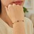 14K Yellow Gold Amethyst Station Bracelet