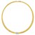 14K Yellow Gold Triple Row Diamond Omega Necklace