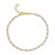 14K Yellow Gold Faceted Bead and Freshwater Pearl Bracelet (3.00 mm)