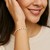 14K Yellow Gold Faceted Bead and Freshwater Pearl Bracelet (3.00 mm)