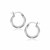 Classic Hoop Earrings in 10k White Gold (2x15mm)