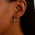 Classic Hoop Earrings in 10k White Gold (2x15mm)