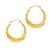 Textured Graduated Twist Hoop Earrings in 10k Yellow Gold