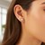 Faceted White Cubic Zirconia Stud Earrings in 14k Yellow Gold(6mm)