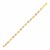 14k Tri Color Gold Mariner Link Anklet