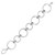 Sterling Silver Rhodium Plated Round Link Bracelet