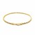 Solid Diamond Cut Rope Bracelet in 10k Yellow Gold (2.5mm)