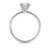 3 Carat Emerald Lab Grown IGI G/VS1 Diamond Solitaire Ring in 14K White Gold