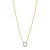 14K Yellow Gold Mini Diamond D Initial Pendant Necklace