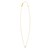 14K Yellow Gold Mini Diamond D Initial Pendant Necklace
