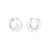 Sterling Silver Large Graduated Hoop Earrings