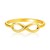 Polished Infinity Motif Ring in 14k Yellow Gold
