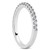 Shared Prong Diamond Wedding Ring Band with U Settings in 14k White Gold