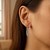 Classic Hoop Earrings in 10k White Gold (2x30mm)