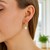 14k Yellow Gold Small Hoop Earrings with Pearls