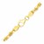 Solid Diamond Cut Rope Bracelet in 10k Yellow Gold (5.0mm)