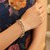Diamond Cut Chain Rhodium Plated Bracelet in 18k Yellow Gold and Sterling Silver (9.65 mm)