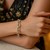 Diamond Cut Chain Rhodium Plated Bracelet in 18k Yellow Gold and Sterling Silver (9.65 mm)