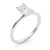 5 Carat Radiant Lab Grown IGI G/VS1 Diamond Solitaire Ring in 10K White Gold