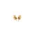 Spherical Shiny Stud Earrings in 10k Yellow Gold (5mm)