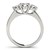 14k White Gold Classic 3 Stone Round Diamond Engagement Ring (1 cttw)