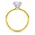 3 Carat Princess Lab Grown IGI G/VS1 Diamond Solitaire Ring in 10K Yellow Gold