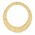 14k Yellow Gold 18 inch Graduated Textured Cleopatra Style Necklace