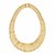 14k Yellow Gold 18 inch Graduated Textured Cleopatra Style Necklace