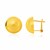 14k Yellow Gold Polished Half Ball Post Earrings