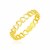 14k Yellow Gold Ring with Polished Open Heart Motifs