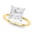 5 Carat Princess Lab Grown IGI G/VS1 Diamond Solitaire Ring in 10K Yellow Gold