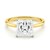 5 Carat Princess Lab Grown IGI G/VS1 Diamond Solitaire Ring in 10K Yellow Gold