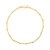 Two Tone Bar and Bead Bracelet in 14K Gold (1.70 mm)