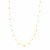 14K Tri Color Necklace with Dangling Circles