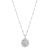 Sterling Silver Rhodium Plated Starfish Medallion Necklace