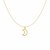 14k Yellow Gold Necklace with Moon