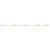 14k Two Tone Gold Bracelet with Polished Cubes