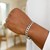 Classic Rhodium Plated Curb Bracelet in Sterling Silver  (7.90 mm)