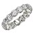 Round Cut Lab Grown Diamond Eternity Ring in 14k White Gold (5 cttw FG/VS2)