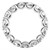 Round Cut Lab Grown Diamond Eternity Ring in 14k White Gold (5 cttw FG/VS2)