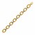 14k Two Tone Gold Textured Oval Link Bracelet