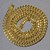 Semi Solid Miami Cuban Chain in 10k Yellow Gold (6.10 mm)