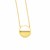 14k Yellow Gold Circle Necklace with Diamonds