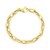 14K Yellow Gold Long Mirror Rolo Link Chain Bracelet (7.30 mm)