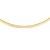 14K Yellow Gold And Silver Reversible Omega Chain Necklace (5.00 mm)