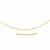 Thin Round Omega Necklace in 14k Yellow Gold