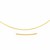 Thin Round Omega Necklace in 14k Yellow Gold