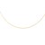 Thin Round Omega Necklace in 14k Yellow Gold