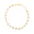 14K Yellow Gold MOP Heart Mirror Gem Bracelet